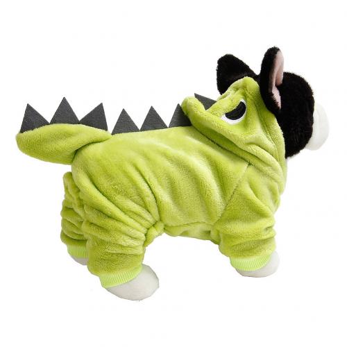 Juhla halloween koriste söpö dinosauruksen muotoinen koiran vaatteet haalarit lemmikkeille koiranpentu huppari vaatteet tee itse cosplay puku: Vaaleanvihreä / S