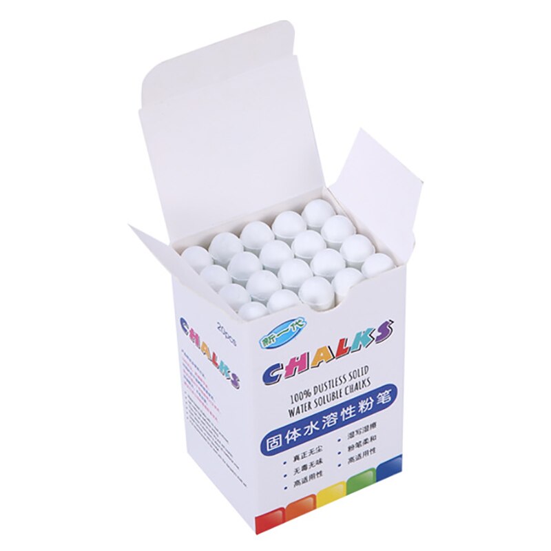 -100 Pieces / Batch of White Dust-Free Chalk Pens Removable Blackboard Marker Pen Stationery Water-Soluble Chalk