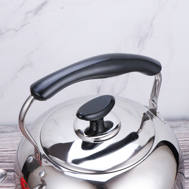 304 visslande vattenkokare i rostfritt stål, gaskokare med induktion, vattenkokare för hushåll, gaskokare med tekanna , 1.5/2/3/4/5/6l