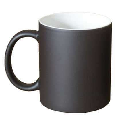 Sublimation Porcelain Magic MATTE Black Mug: Default Title