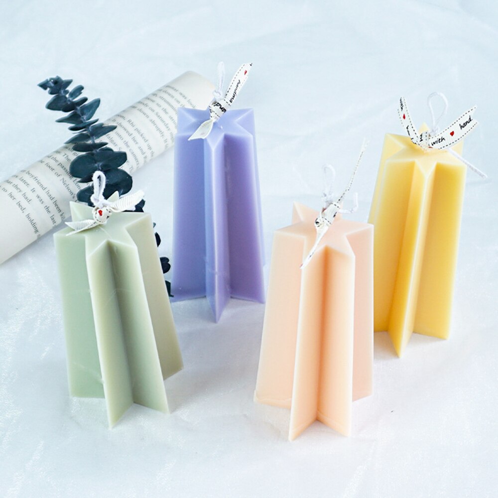 hexagone bougie fondant moule étoile gâteau décoration bougies outils bougie moules bougie à bricoler soi-même forme