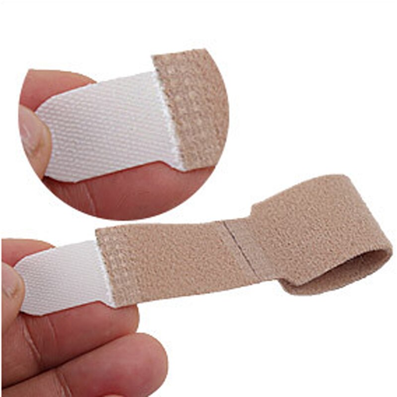 2pcs Toe Protector Vinger Stijltang Hallux Valgus Corrector Stof Bandage Teen Separator Spalk Brancards Voetverzorging Gereedschap