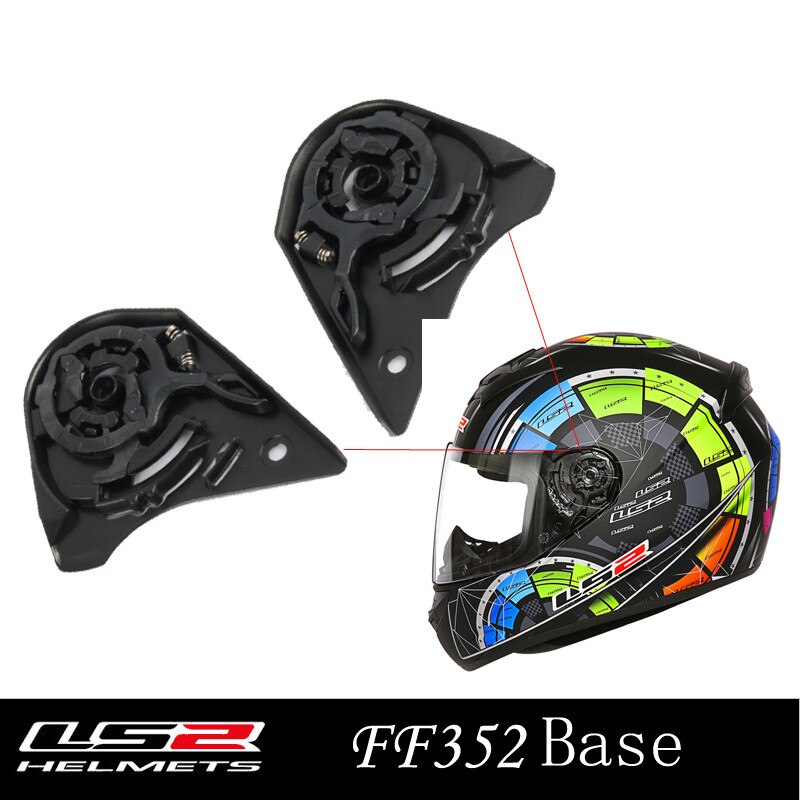 A pair of LS2 FF352 motorcycle helmet lens base for LS2 FF351 helmet: Default Title