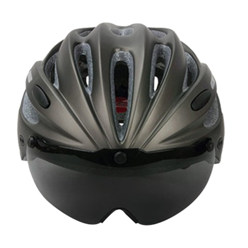 Fietshelm Vrouwen Mannen Verstelbare Ultralight Fiets Helm Bril: Gray