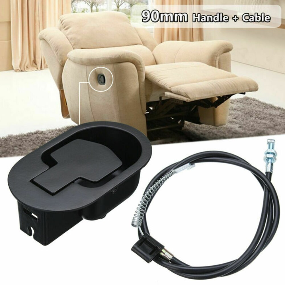 Cable Sofa Metal Recliner Handle Set Easy Install Release Lever Trigger Wide Use Home Smooth Replacement Chair Hardware