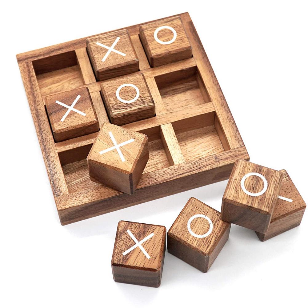 Xo Hout Board Game Toy Leisure Ouder-kind Interactie Game Board Schaken Ontwikkelen Intelligente Puzzel Spel Educatief Speelgoed