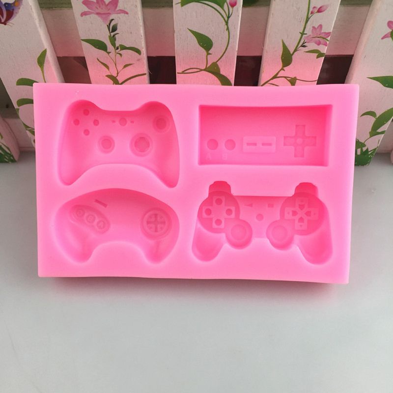 4-stijlen Game Consoles Handvat Hanger Siliconen Epoxyhars Mal Sieraden Maken Gereedschap