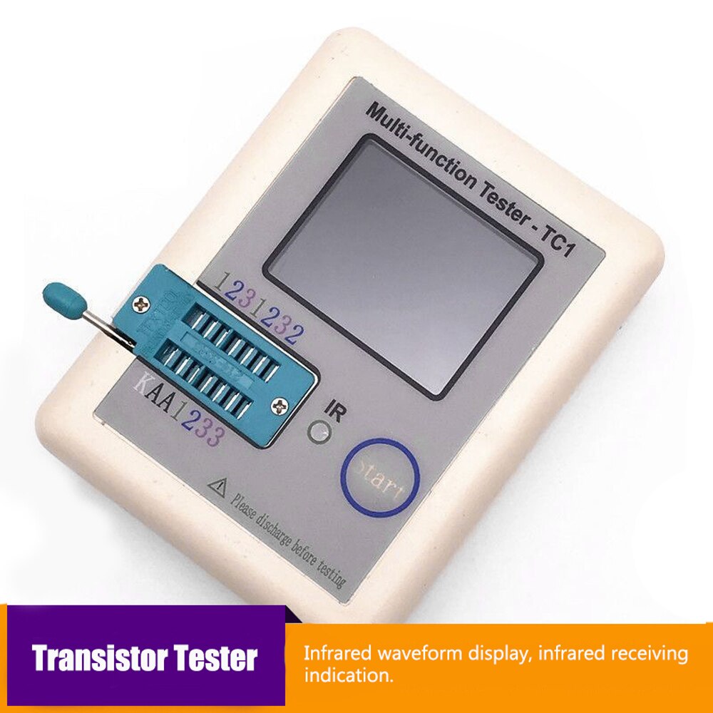 Transistor Tester NPN PNP Transistor FET Diode Resistance Inductance Capacitance SCR Battery Automatic Measurement Detector