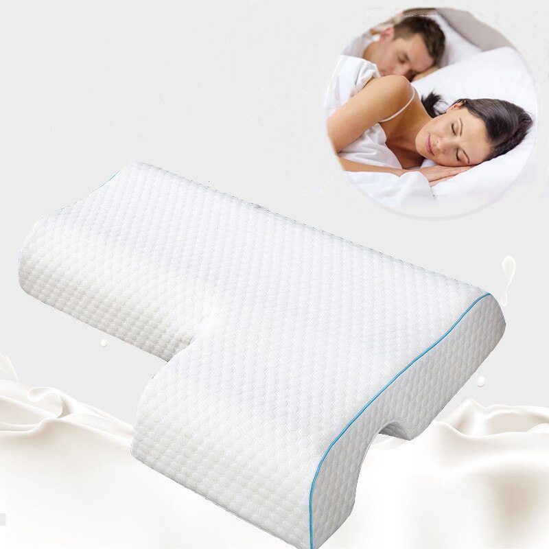 Couple Pillow Rebound Pressure with arm hole Health Neck Pillow with Multifunction Dead Arms Couple Pillow Office Napping