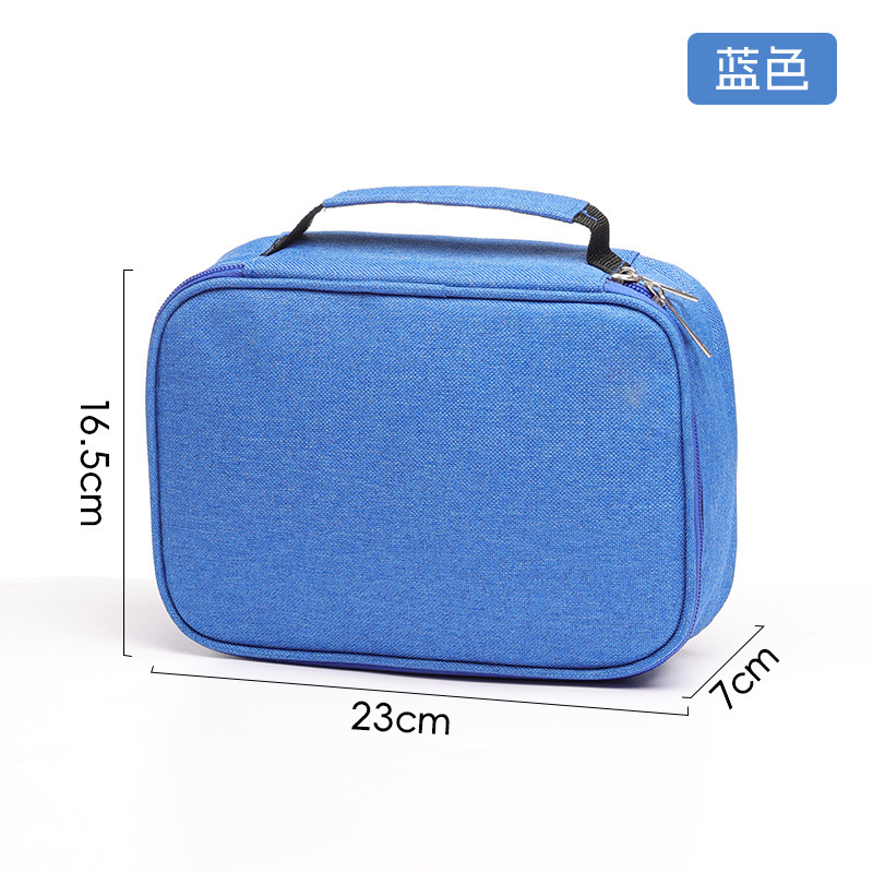 Waterproof pencil case 72-color large-capacity sketch pencil case stationery student storage pencil case: Blue