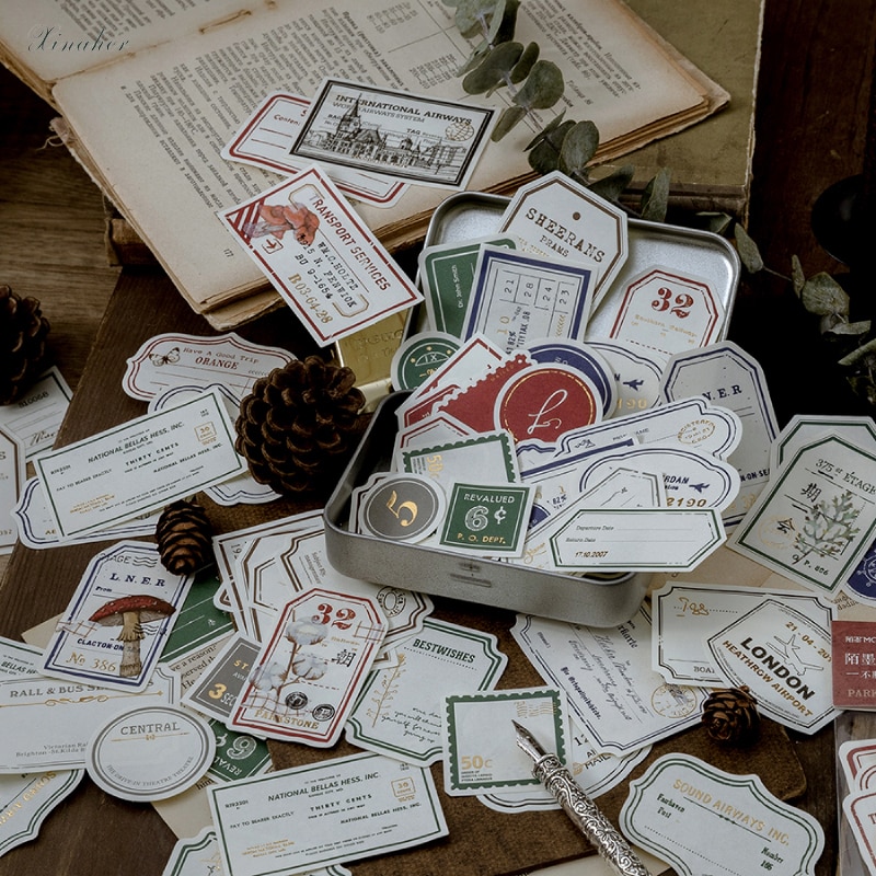 30 pièces/lot Message mémo voyage billet billet matériel papier indésirable Journal planificateur Scrapbooking Vintage décoratif bricolage artisanat papier