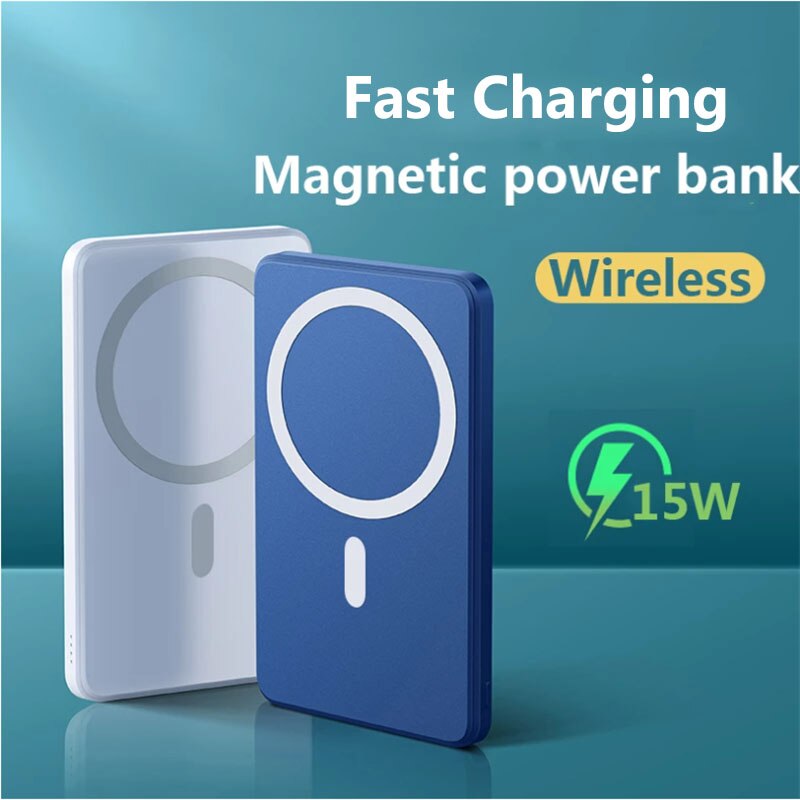 10000mAh Magnet For iPhone 12 12pro max 12mini Battery Pack Magnetic 15W Fast Wireless Power Bank Chargers External Battery