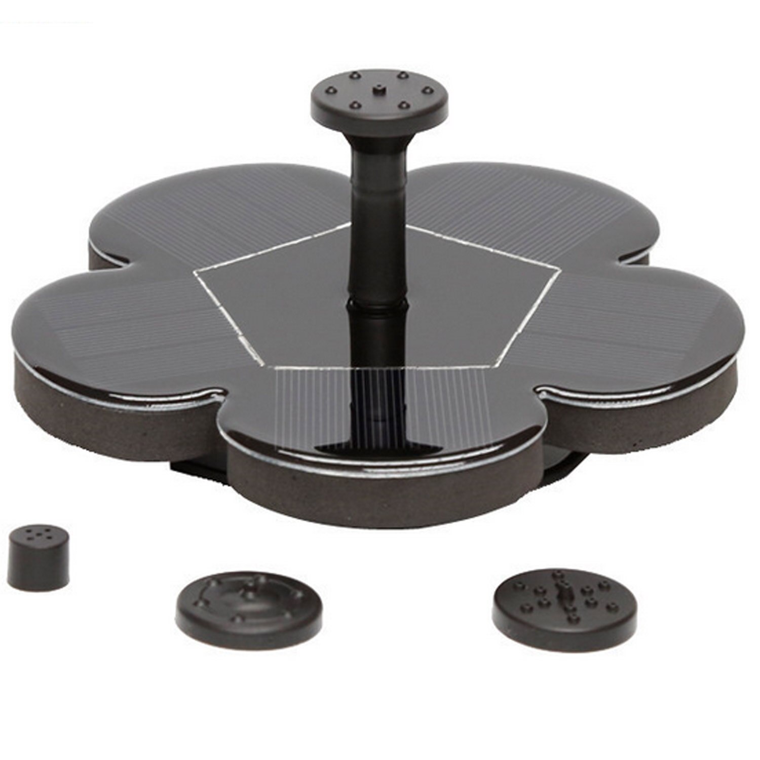 Solar Powered Bird Bath Fountain Outdoor Bird Bath Watering Submersible Pump for Garden Pond Patio Aquarium Pool Solar Fountain: Style B