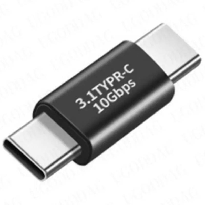 USB C Adapter Type-C Male to Type C Female Extension Adapter for Tablet Laptop Charger Converter 100W 5A 10gbps Data Connector: pink
