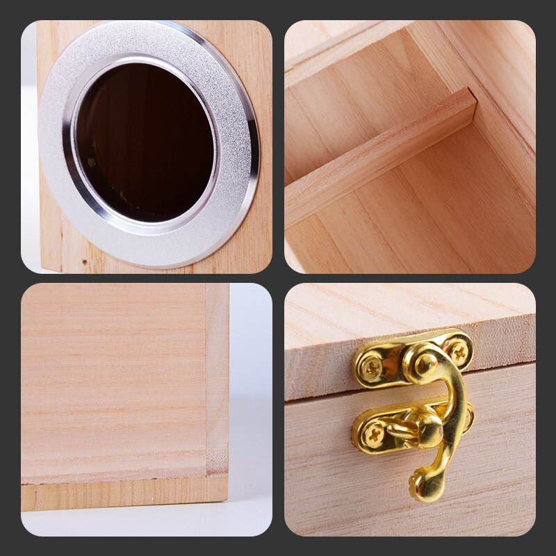 Wood Bird Breeding Box Bird House Nest Parrot Breeding Decorative Cages Pet Accessories Home Balcony Decoration
