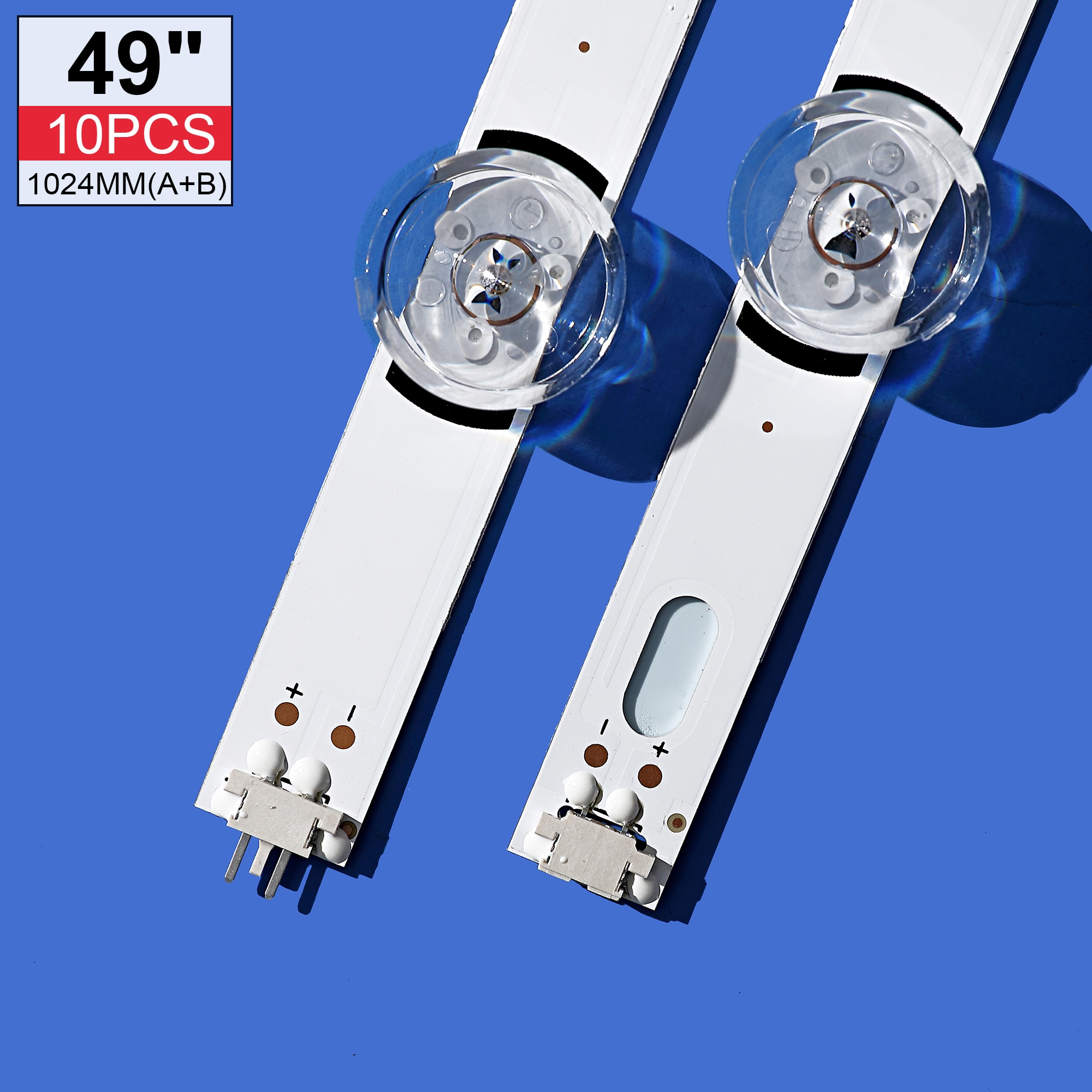 10 PCS/set LED backlgith strip Replacement for LG 49LB5500 LC490DUE Innotek DRT 3.0 49 A B 6916L-1788A 1789A 1944A 1945A