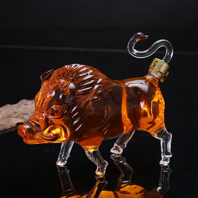 Luksus hjemmebar glas blyfri whisky karaffel til spiritus scotch bourbon 0902-05