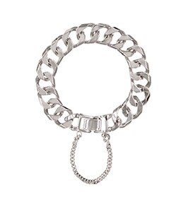 AOMU , nueva pulsera estilo Punk de Metal, cadena gruesa exagerada, pulsera con borlas para mujeres y niñas, joyería para de: 4