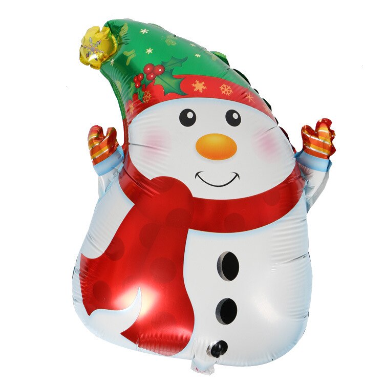 1 stk jul snemand & julemanden balloner folie balloner aluminiumsfolie ballon festartikler: Sne mand
