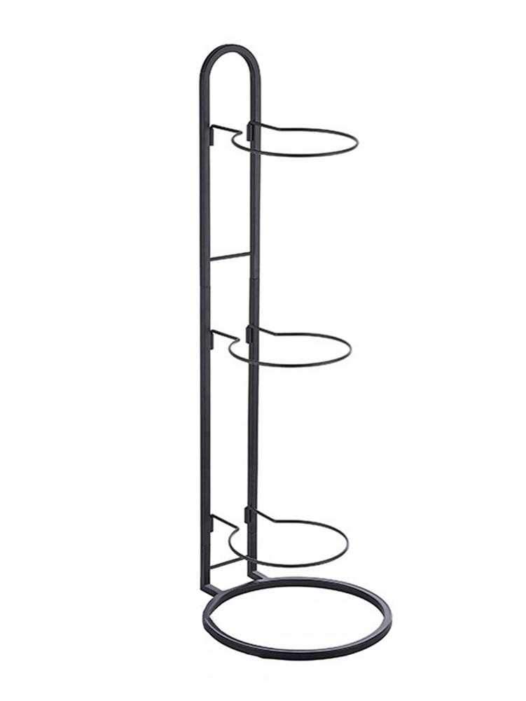 3 Stack Basketball Holder Vertical Ball Storage Rack Display Stand Layered Movable Ball Storage Rack Basketball Rack