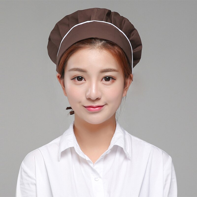 Adjustable Mesh Caps Cafe Bar Kitchen Restaurant Hotel Bakery Waiter Workwear Hat Men Women Breathable Working Caps Chef Uniform