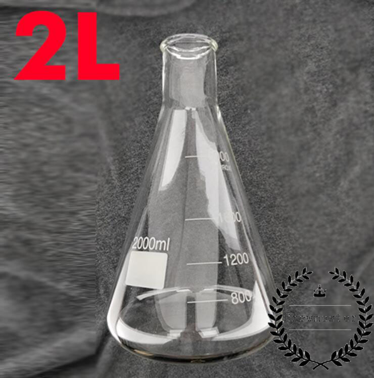 ERLENMYER CONICAL FLASK L (BOROSILICATE) beer brewing: 2000ML