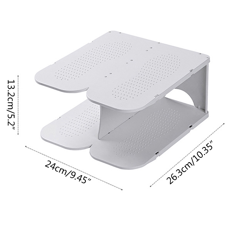 6 Layers Shoe Organizer Rack DIY Assembly Stackable Adjustable Multifunction Storage Shelf Stand Box for Entryway Closet