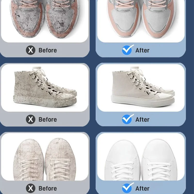 White Shoe Cleaner Shoes Whitening CleanerSneaker Household Cleaner Strong Decontamination Foam Type Dry Cleaning Agent