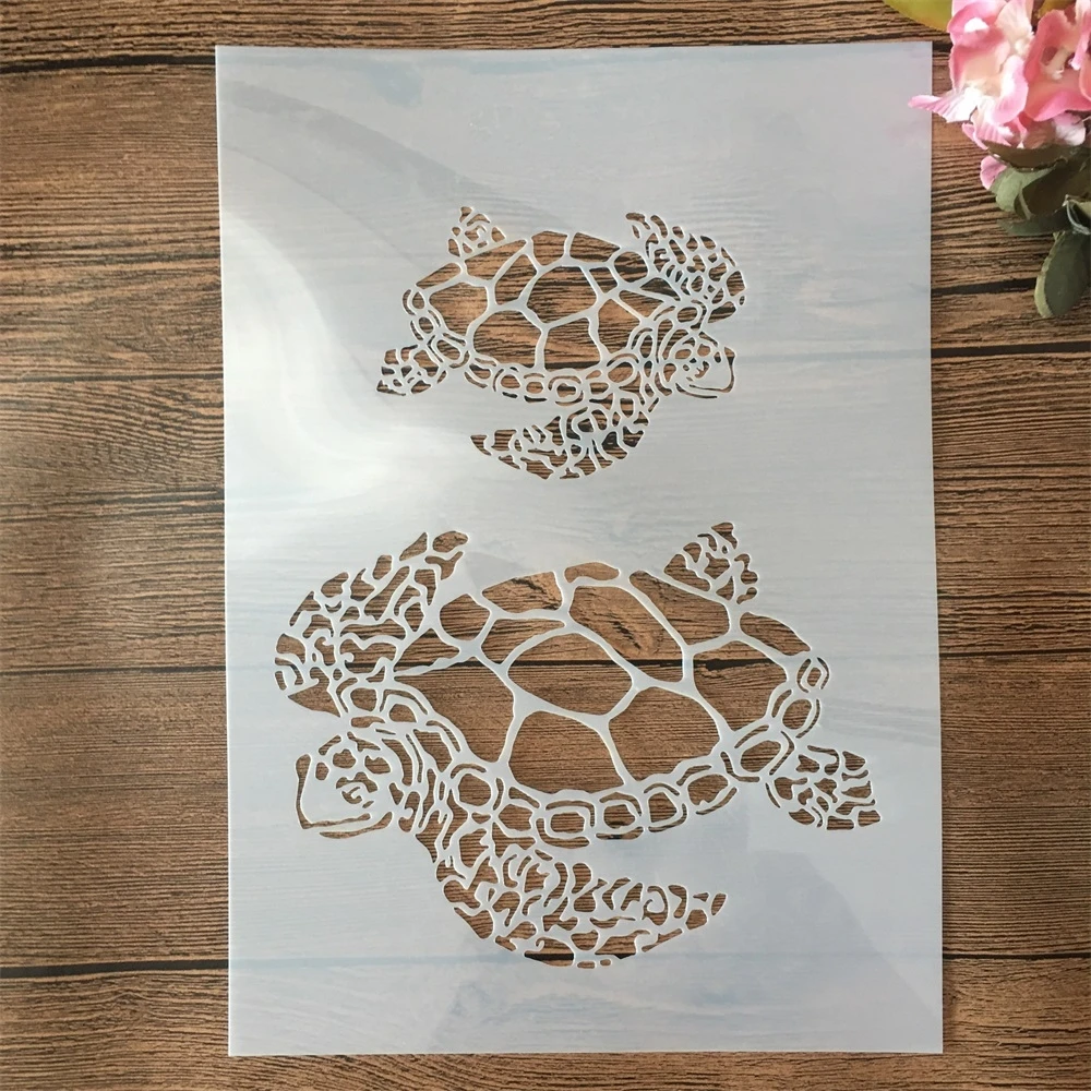 Plantillas de capas A4 de 29cm para pintura de pared, álbum de recortes para colorear, álbum de relieve, plantilla decorativa: Negro