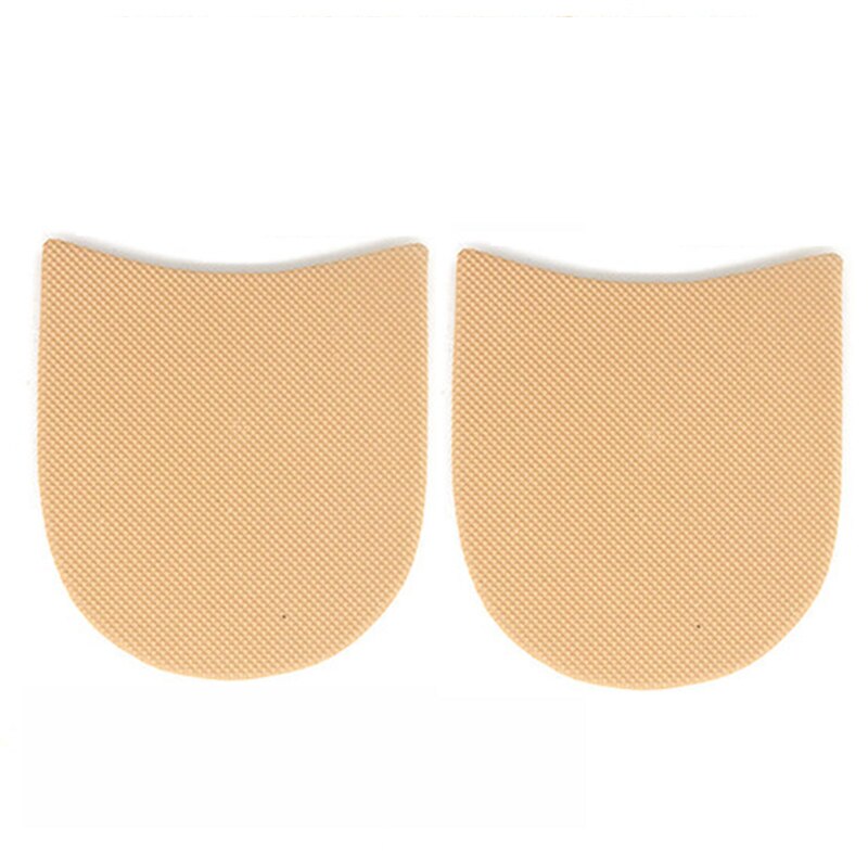 Diy Pad Klassieke Slijtvaste Vervangen Schoenzool 1 Paar Anti Slip Beschermende Half Zolen Reparatie Hak Zool Schoen accessoires: light beige
