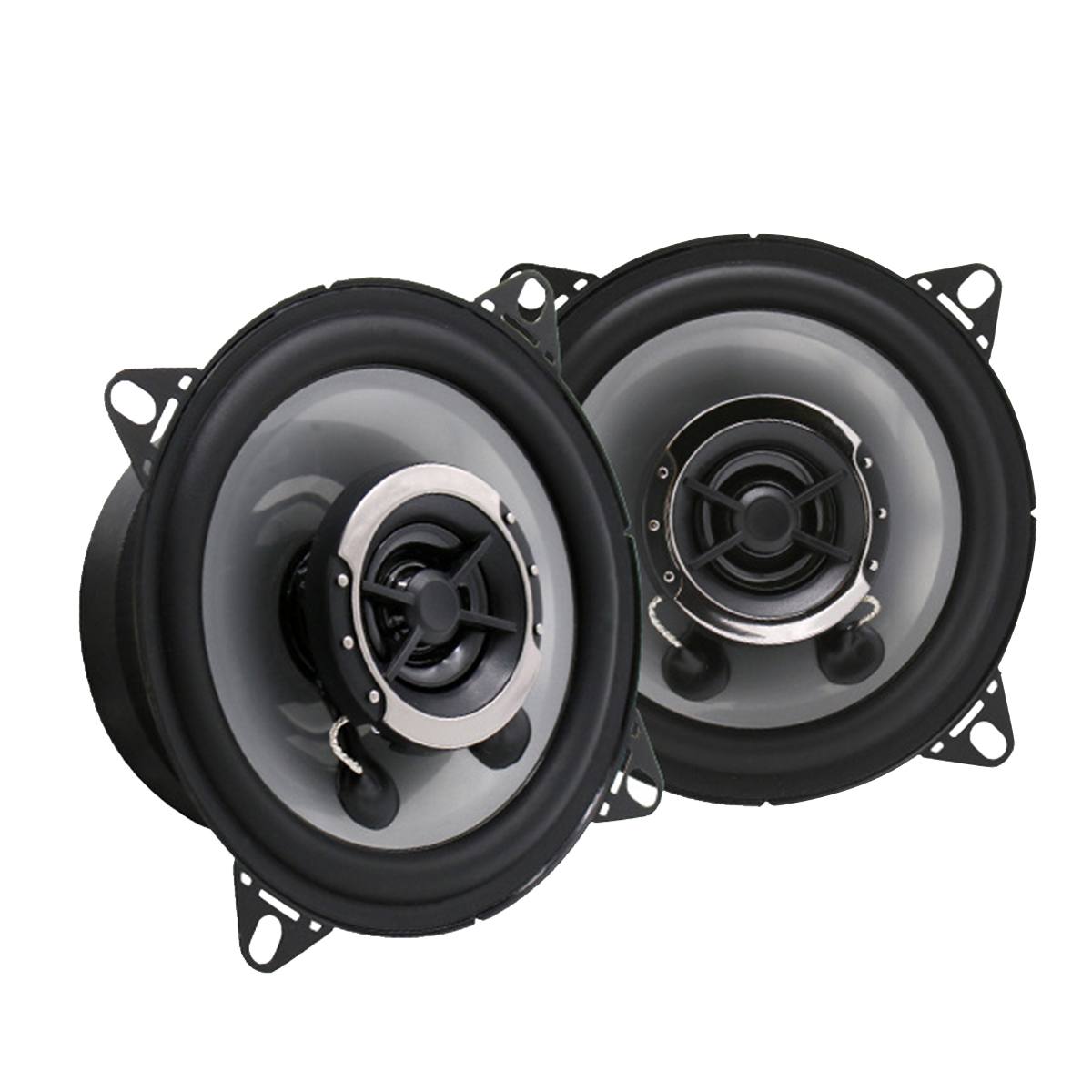 2 pcs 4 Inch 150W 12V Coaxial Speaker DIY Bass 360 Degree Surround Bass Horn Stereo Subwoofer Loudspeaker