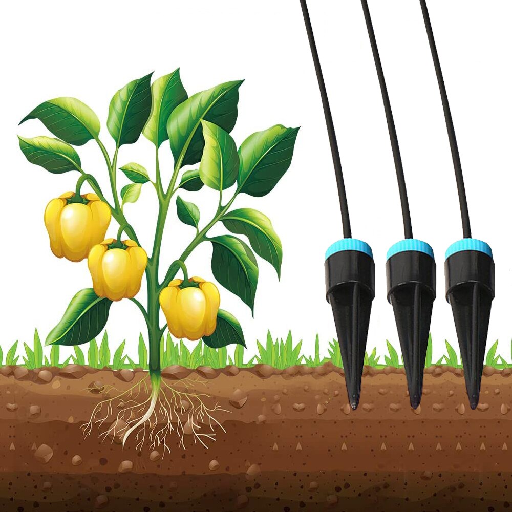 10Pcs/Lot Drip Irrigation Kit Garden Plant Watering System Vegetables Fruit Micro Irrigation Water-Saving System Dropper Tools