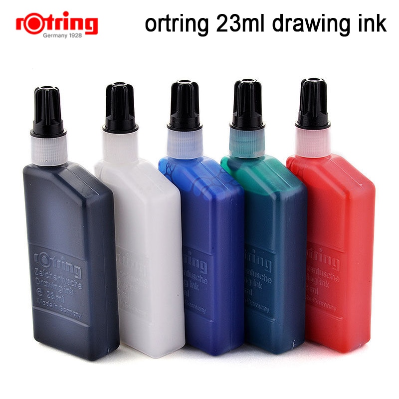 Rotring Tekening Inkt 23Ml Isograph Tekening Pen Inkt Zwart/Blauw/Rood/Groen/Wit 1 Stuk