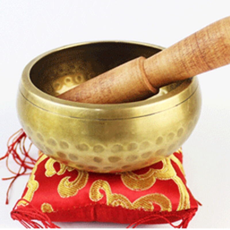 Bronze meditationsskål tibetansk sangskål sæt meditation lydskål håndlavet til helbredelse og mindfulness: Default Title