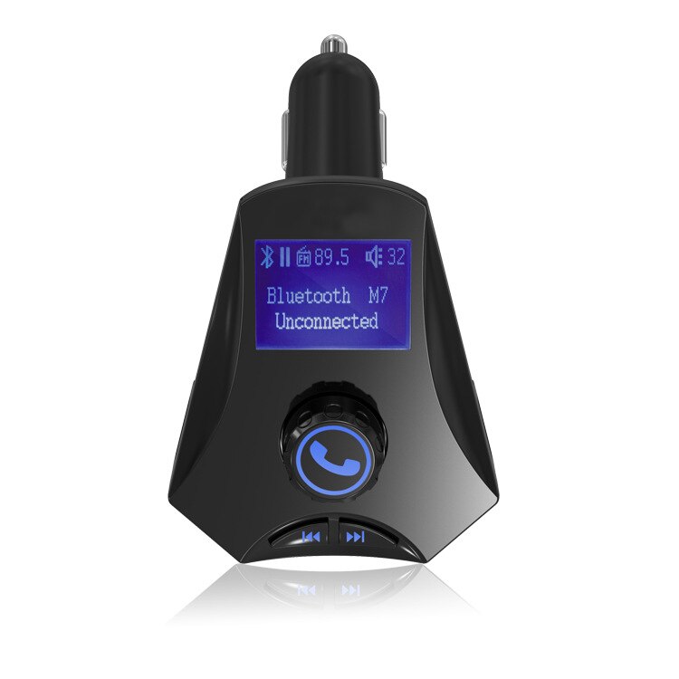 Auto  mp3 -speler draadloze bluetooth fm-zender modulator usb-lader groot lcd sn-scherm voor karren auto's vrachtwagens