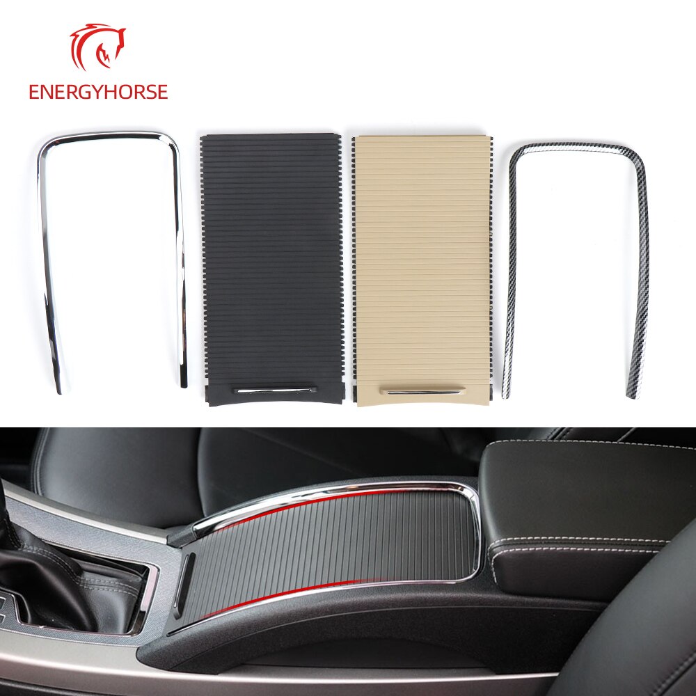 Persiana deslizante para coche Buick Lacrosse, Soporte para vasos, cubierta de persiana enrollable, caja de almacenamiento con reposabrazos, anillo embellecedor Chapado en tira,