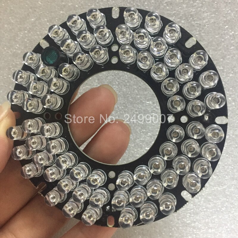 Lihmsek 940nm Invisible LED Board for IR Infrared Illuminator CCTV Camera No red exposure light Board for lamp 72pcs IR LEDs