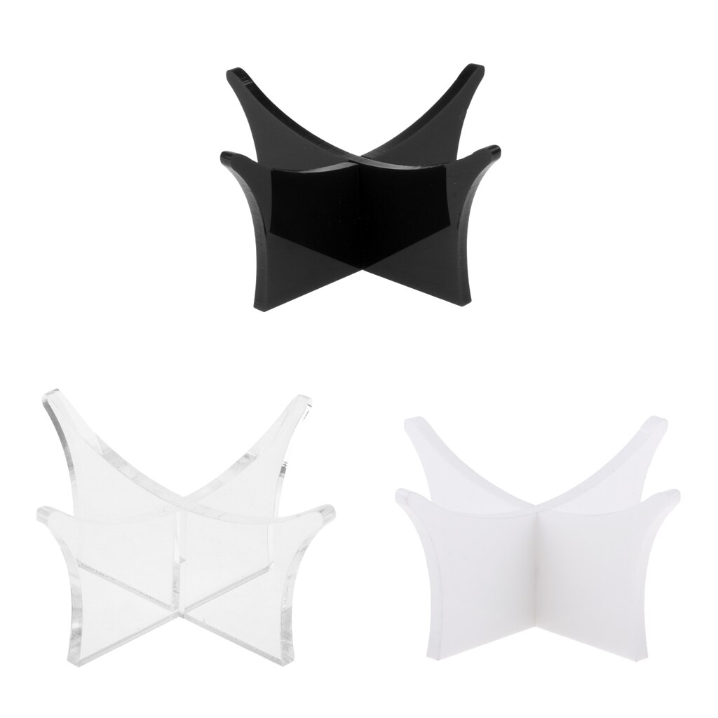 Premium akryl bold display stativ - holder fodbold, basketball, rugby, fodbold bowling, volleyball bold - forskellige farver