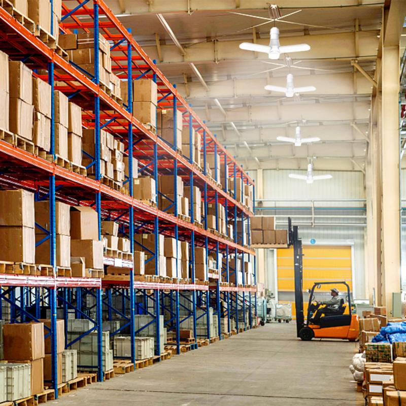 Led Garage Lights Super Bright 40W Daylight Light Bulbs 4000LM Deformable Garage Ceiling LED Warehouse Shop Deformation Lights