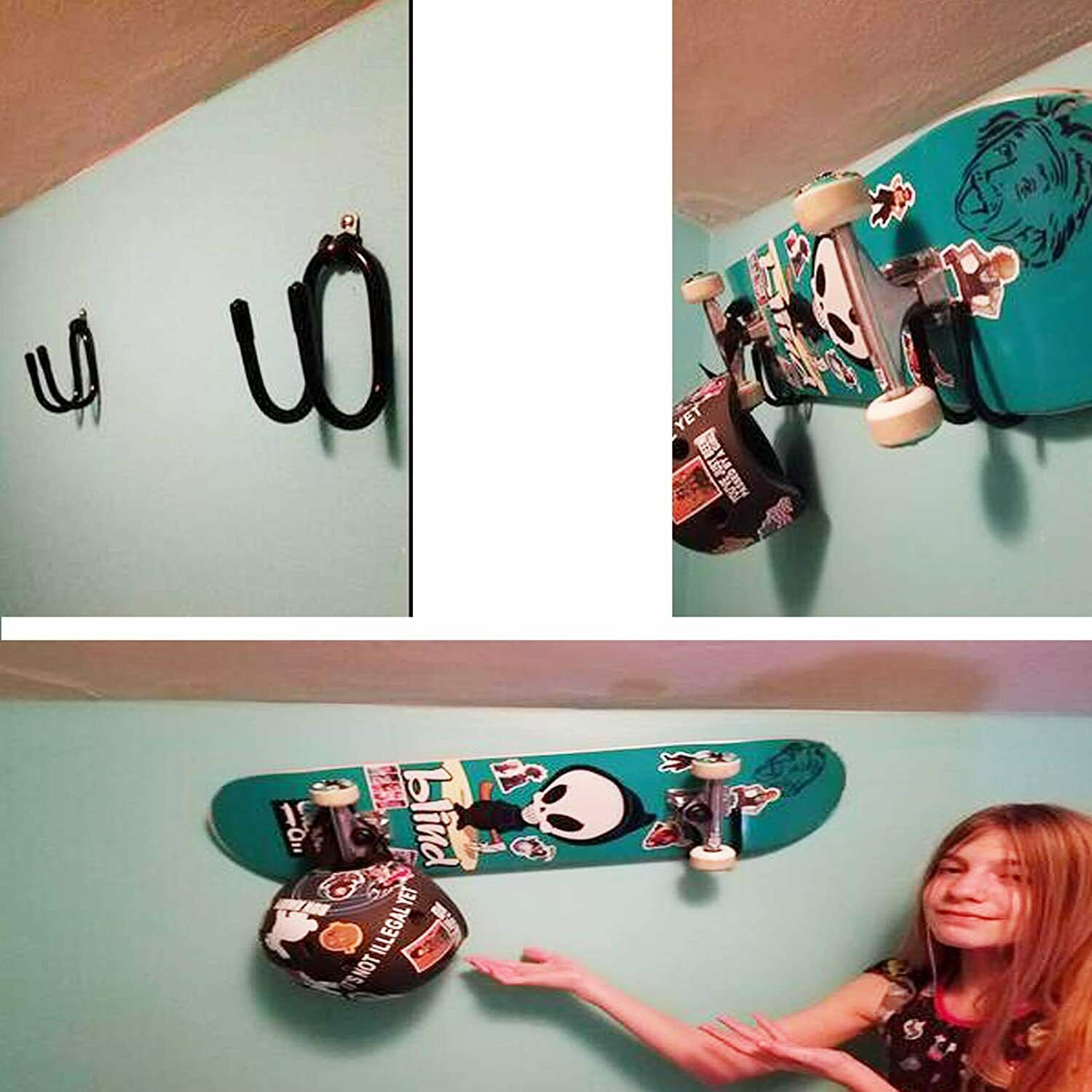 Surfboard Wall Rack Display and Storage - Multi Wall Rack - W/ Hardware