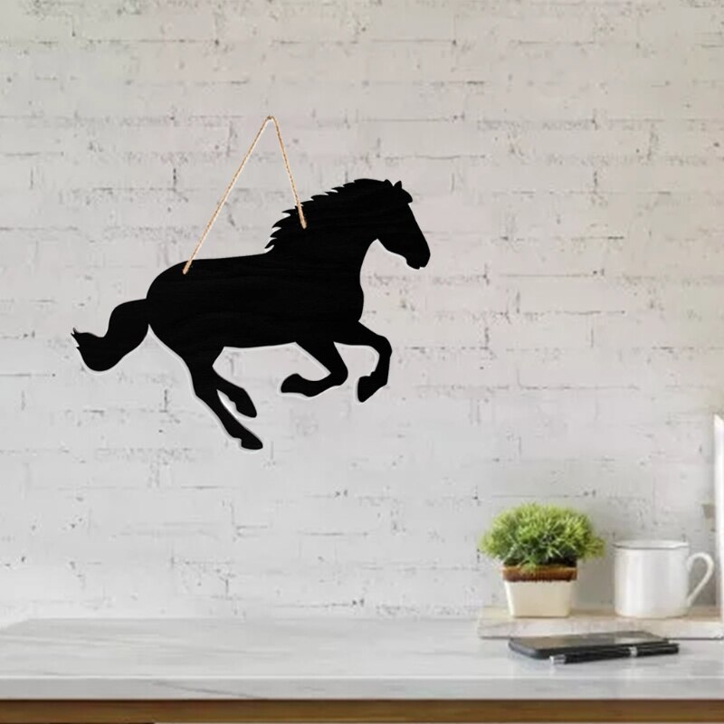 1Pcrustic Boerderij Krijtbord Dier Koe Paard Kip Varken Hout Westerse Home Decor Bericht Boerderij Keuken Schoolbord
