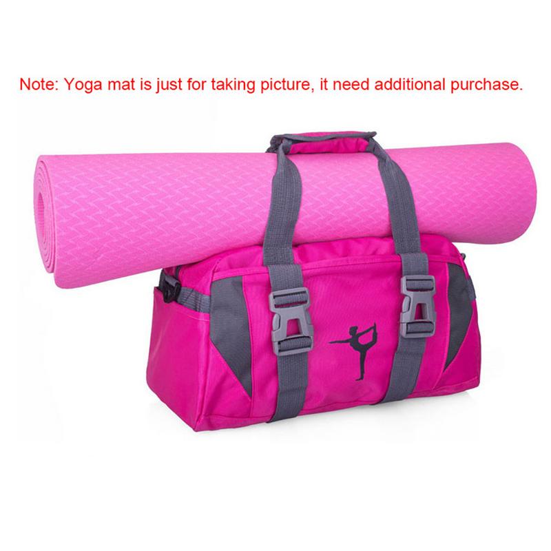 Yoga fitness taske vandtæt nylon træning skulder crossbody sport taske til kvinder fitness rejser duffel tøj gym tasker