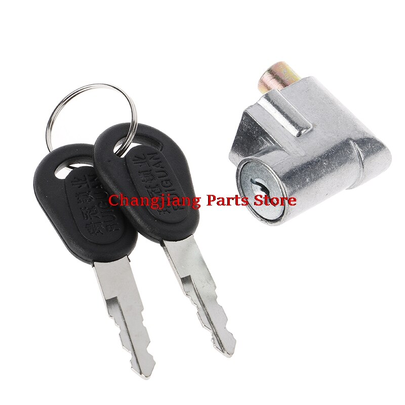 1Pc Contactslot Batterij Safety Pack Box Lock + 2 Sleutel Voor Motorfiets Elektrische Fiets Scooter E-fiets