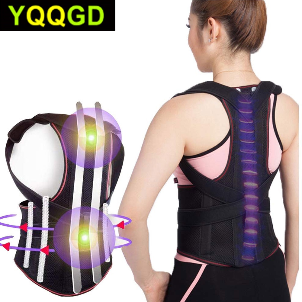 1Pcs Terug Ondersteuning Back Brace Ondersteuning Voor Nek Schouder Bovenste Rugpijn Relief Perfecte Houding Corrector Band