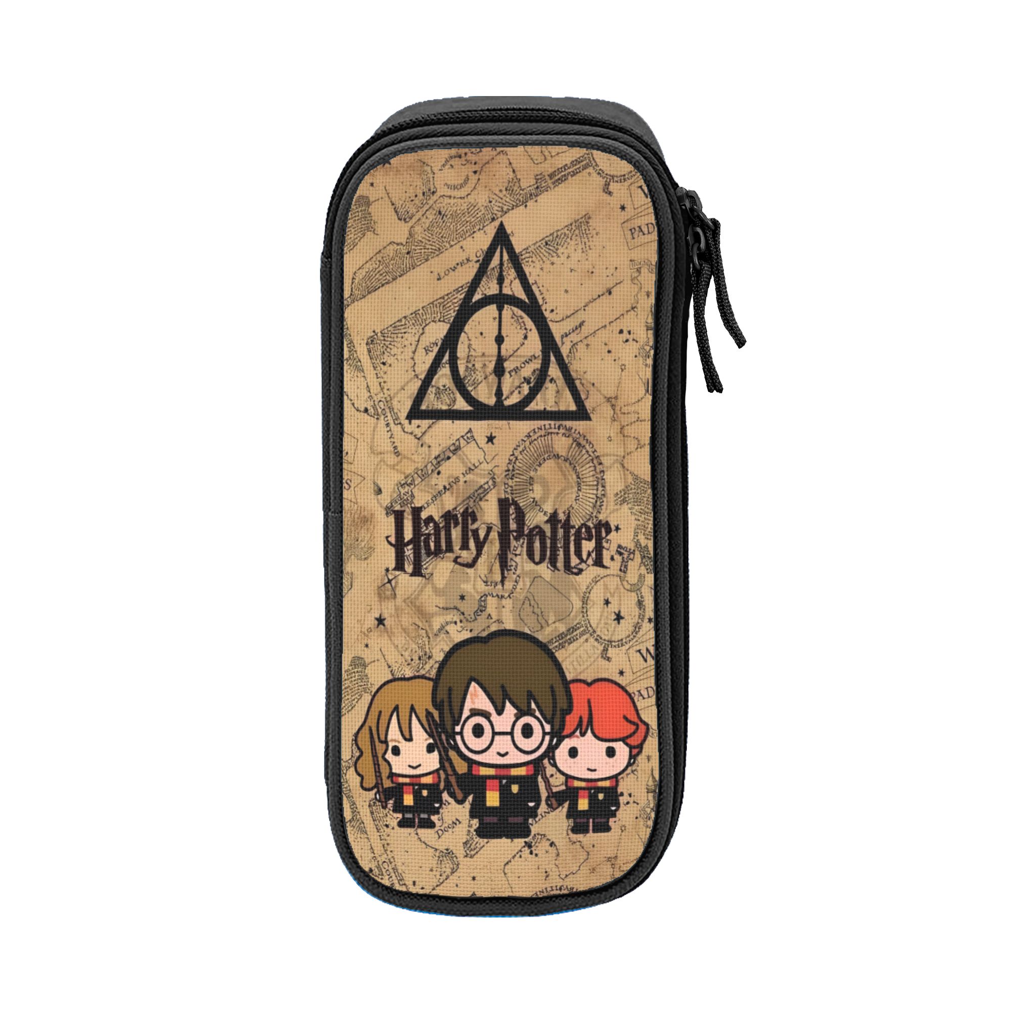 H-HP-P Harry Potter etui dubbele laag grote capaciteit schoolaccessoires pennenkoker