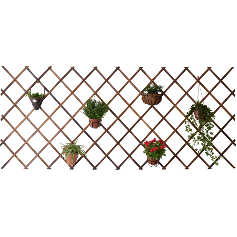 Support de vigne à plantes, support de fleurs en bois suspendu, support de fleurs mural de balcon, décoration de clôture en bois Anti-corrosion