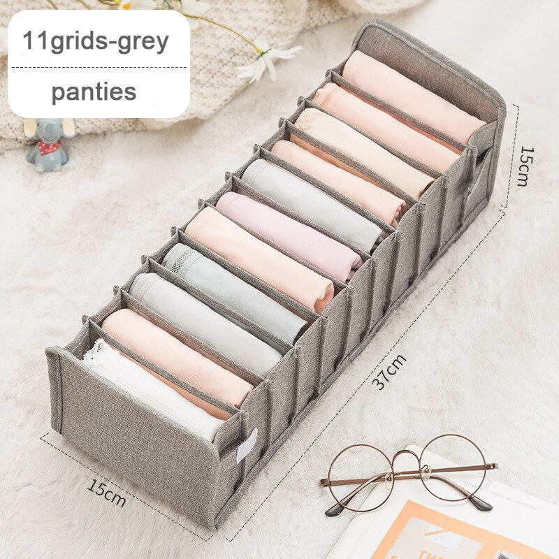 Wandschrank organizer für socken hause getrennt unterwäsche lagerung Kasten 7 Gitter Jeans bh veranstalter faltbare schublade organizer Schlafsaal: Lila