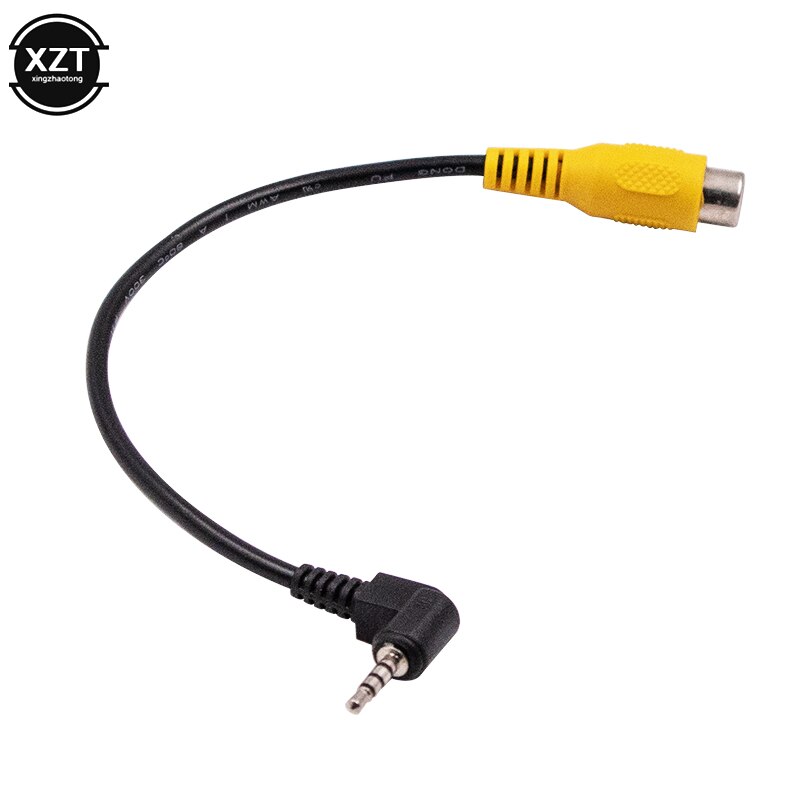 Bil gps konverter kabel ledning mini av in video kabel 2.5mm stereo jack hanstik til rca hun adapter kabel