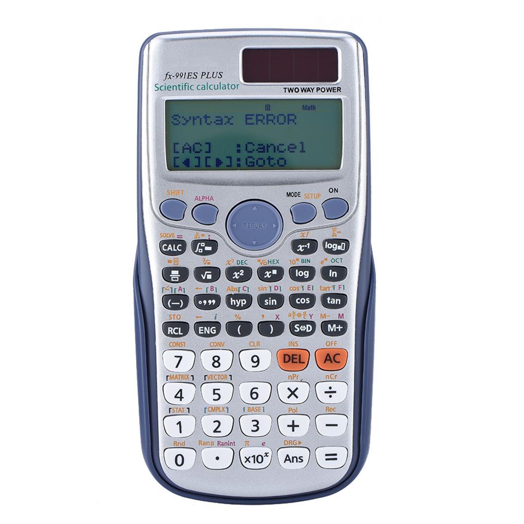 FX-991ES-PLUS Originele wetenschappelijke rekenmachine met 417 functies Middelbare school Universiteitsstudenten Computerkantoor: WHITE
