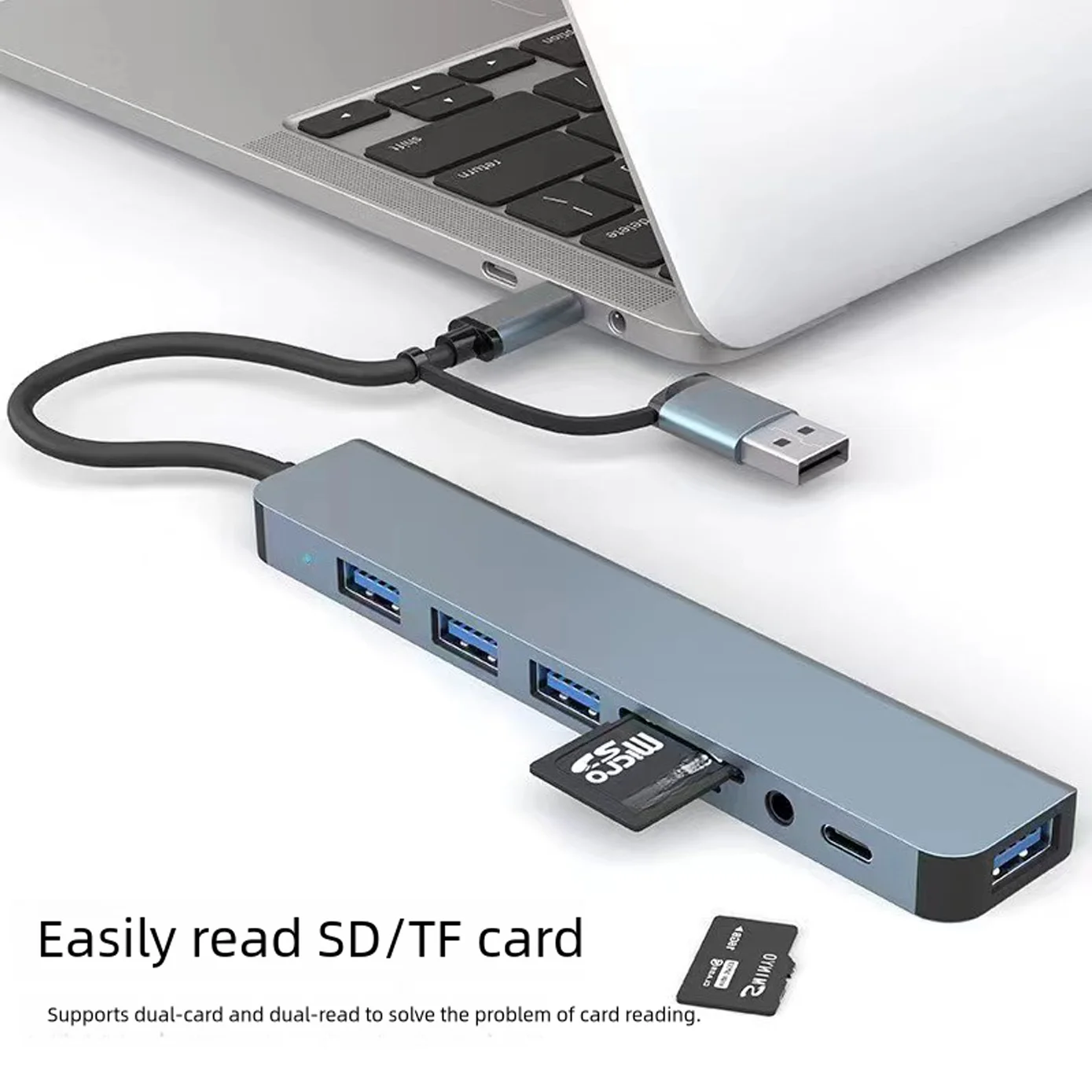 8-IN-2 USB hub 3.0 USB C hub dock station 5Gbps High Speed Transmission USB Splitter Type C to USB OTG Adapter For Macbook Pro